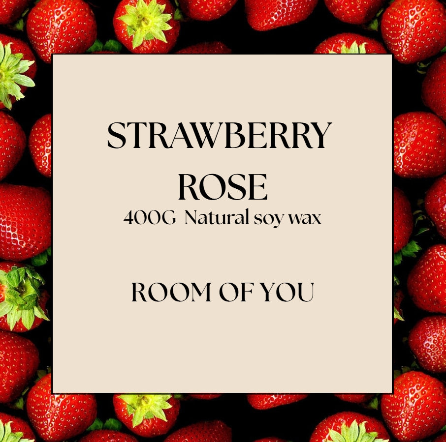 400G Strawberry Rose - Soy candle