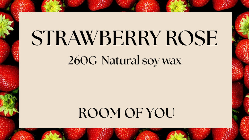 260g Strawberry Rose - Soy Candle