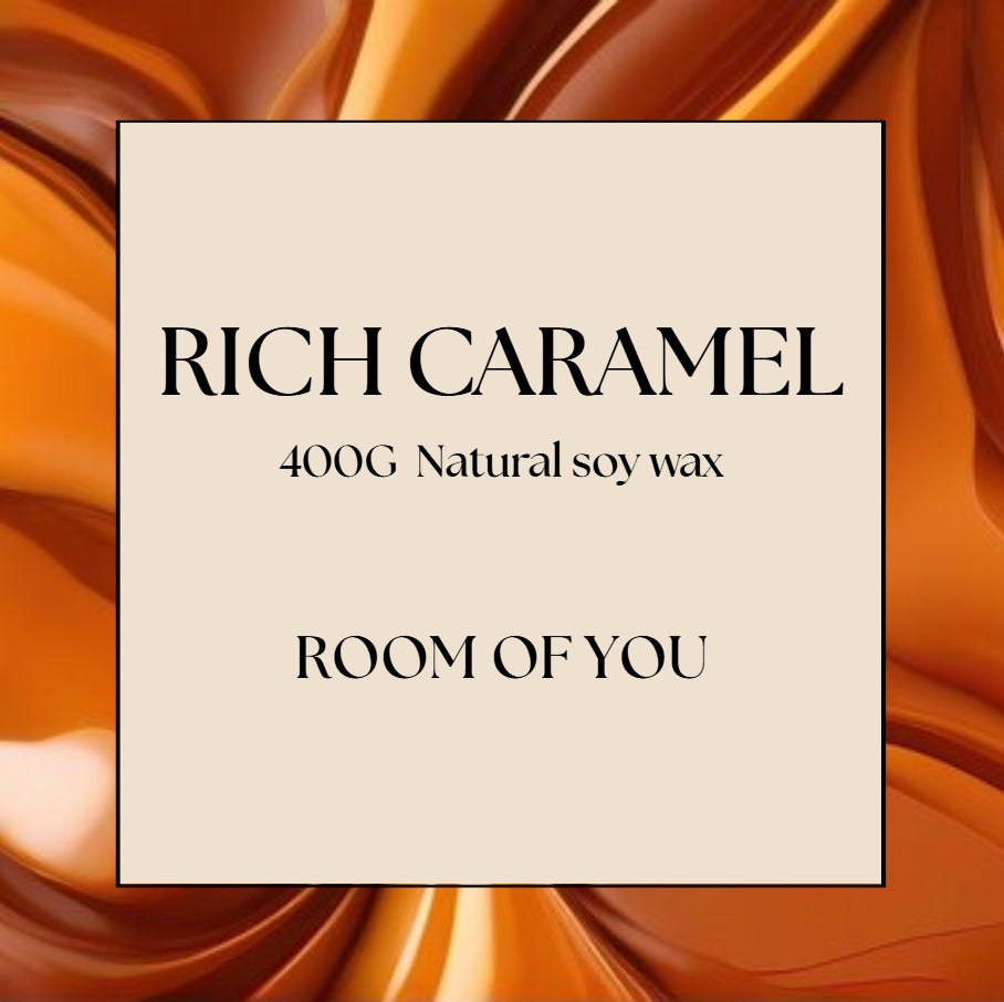 400g Rich Caramel - Soy Candle