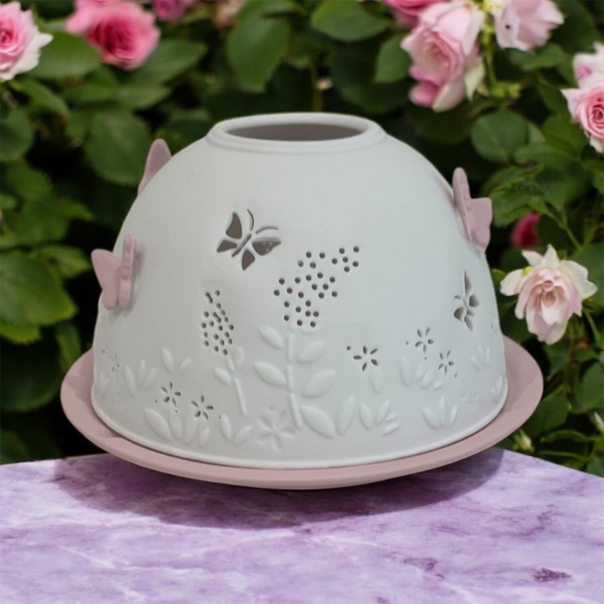 Rose luminaire - Tea light holder